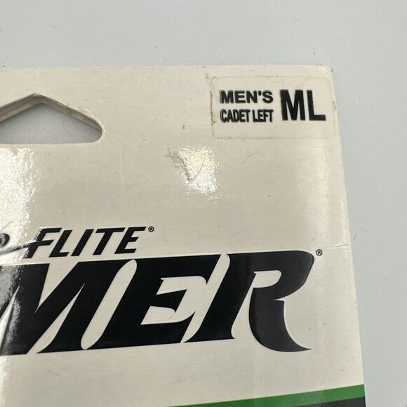 Lot Of 2 TOP FLITE GAMER MENS GOLF GLOVE M/L WHITE & BLACK 1 Left & 1 Cadet Left - Picture 3 of 8